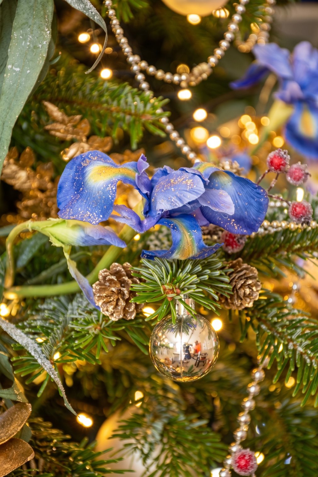 Iris et perles dans une décoration Premium sur mesure