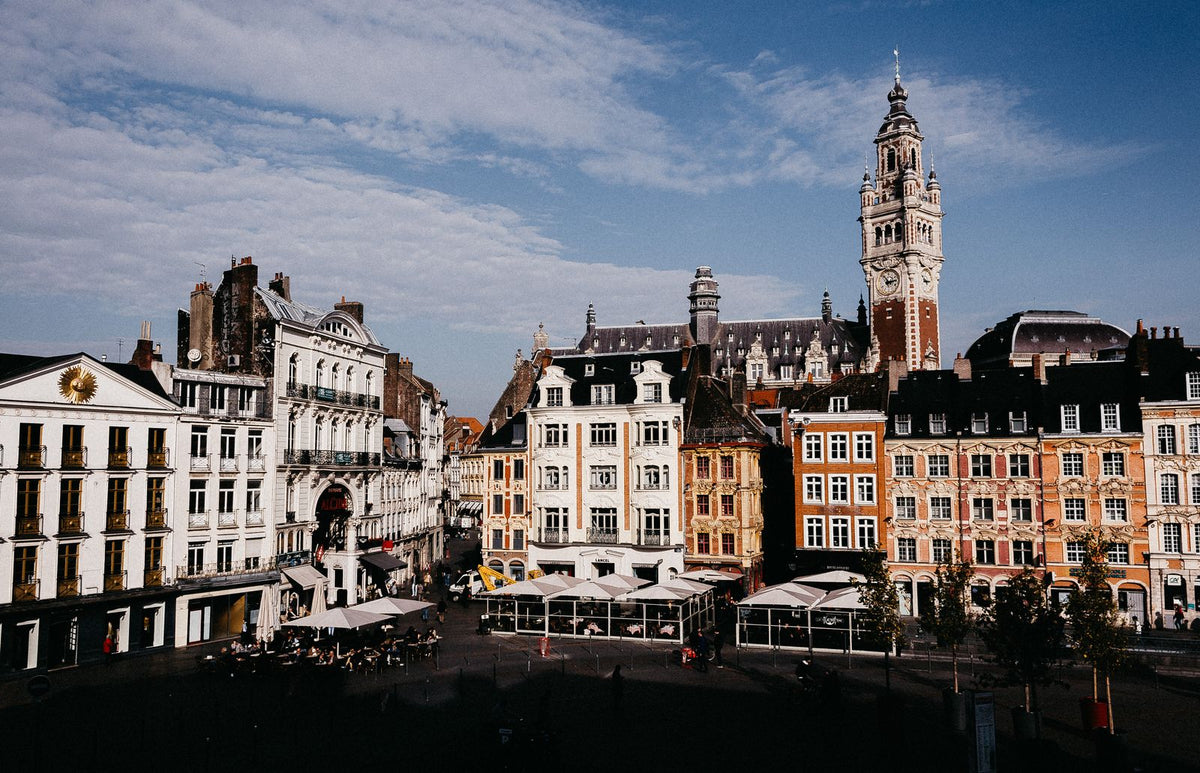 Grand Place de Lille et beffroi de la Chambre de commerce
